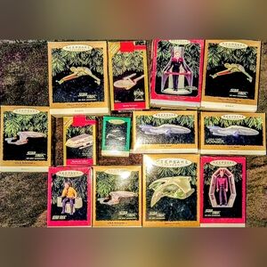 Lot Of 13 Rare Hallmark Star Trek Christmas Ornaments Still In The Og Boxes NTO